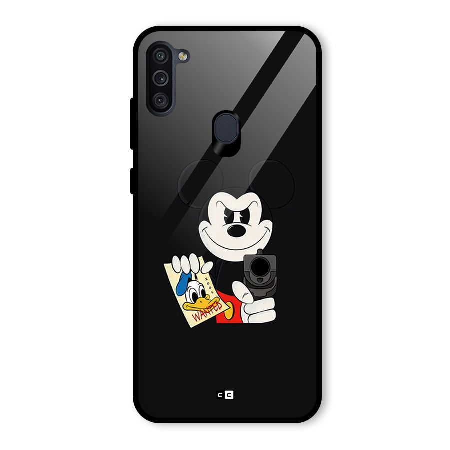 Wanted Duck Glass Back Case for Galaxy M11