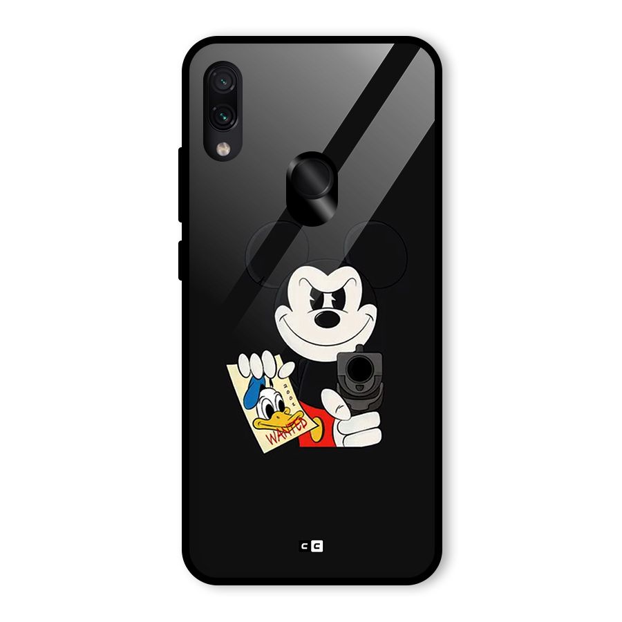 Wanted Duck Glass Back Case for Redmi Note 7 Pro