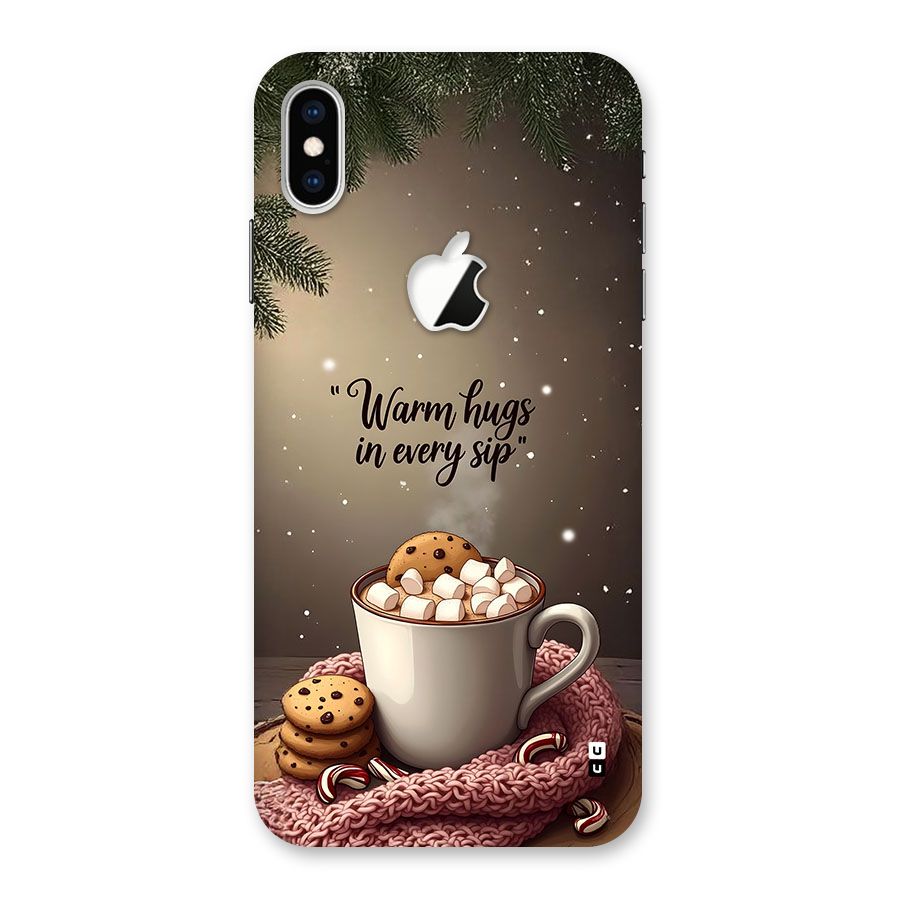 Warm Hugs Back Case for iPhone XS Max Apple Cut