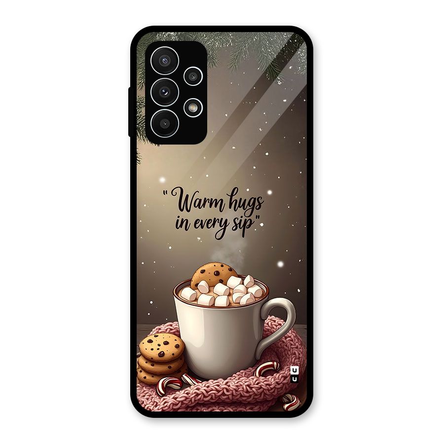 Warm Hugs Glass Back Case for Galaxy A23