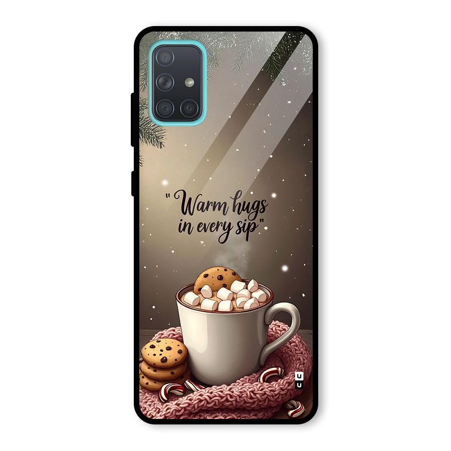 Warm Hugs Glass Back Case for Galaxy A71