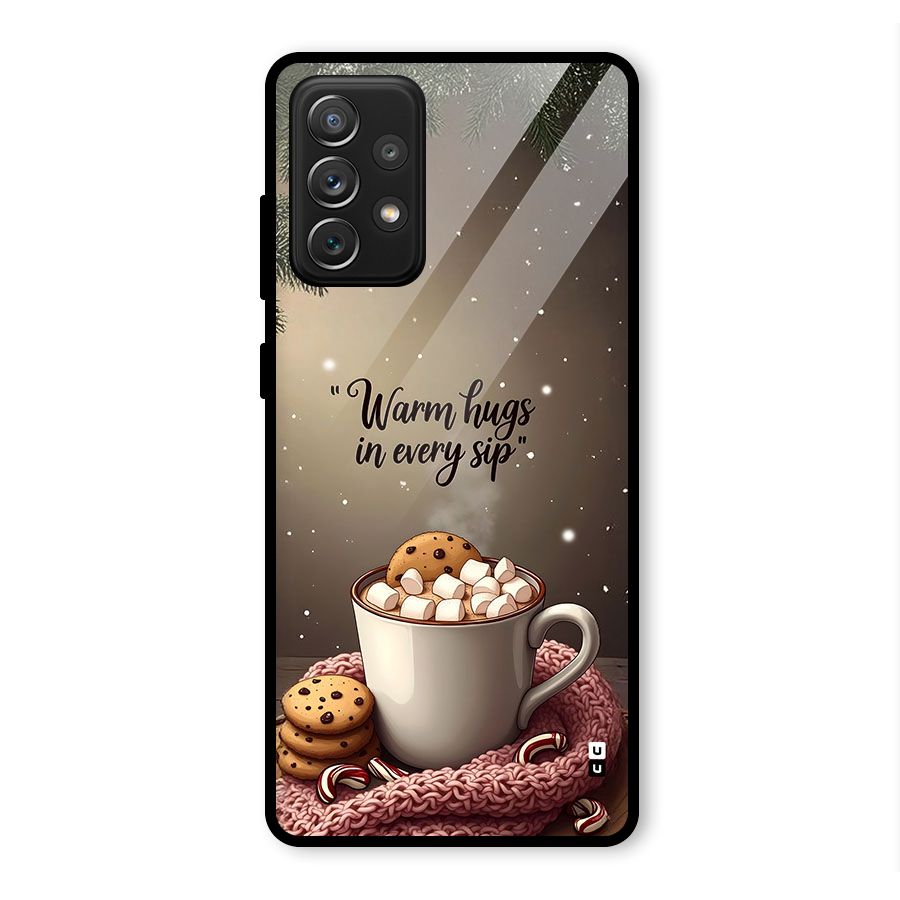 Warm Hugs Glass Back Case for Galaxy A72