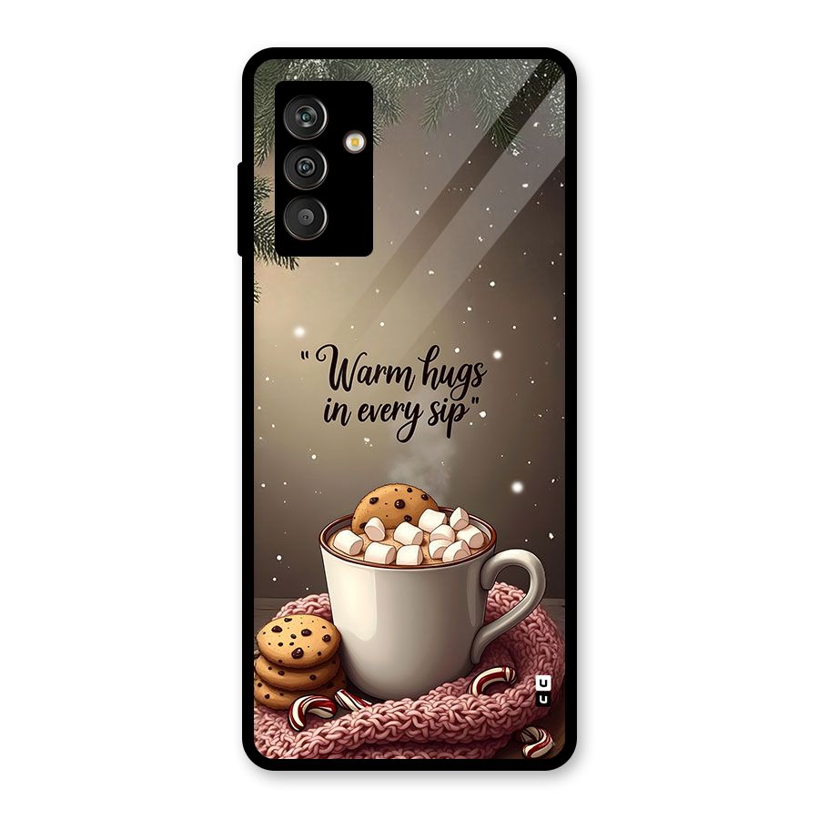 Warm Hugs Glass Back Case for Galaxy M13