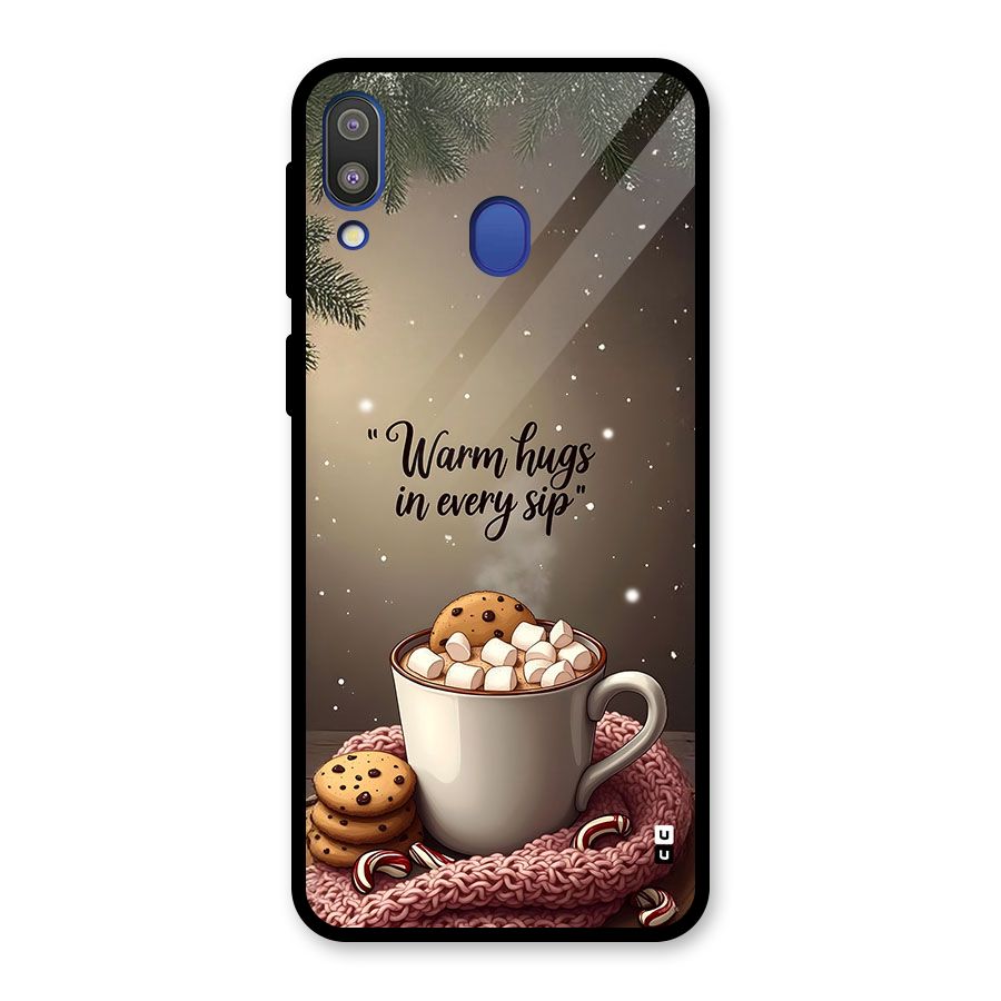 Warm Hugs Glass Back Case for Galaxy M20
