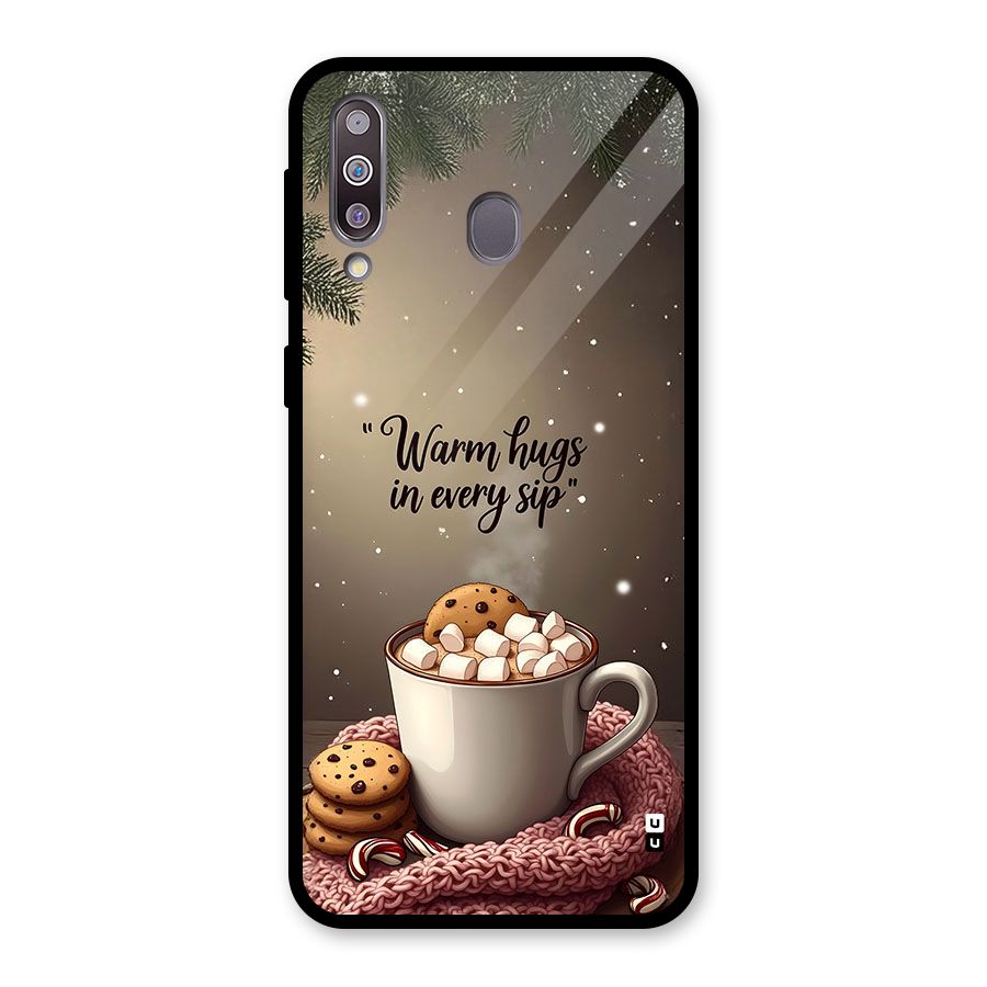 Warm Hugs Glass Back Case for Galaxy M30
