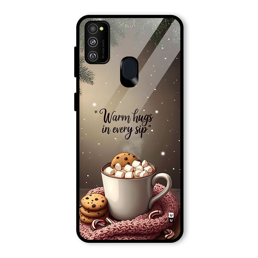 Warm Hugs Glass Back Case for Galaxy M30s