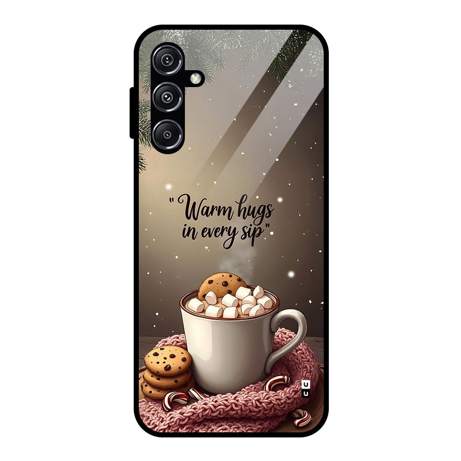 Warm Hugs Glass Back Case for Galaxy M34 5G
