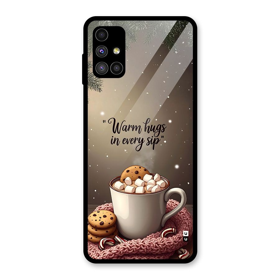 Warm Hugs Glass Back Case for Galaxy M51