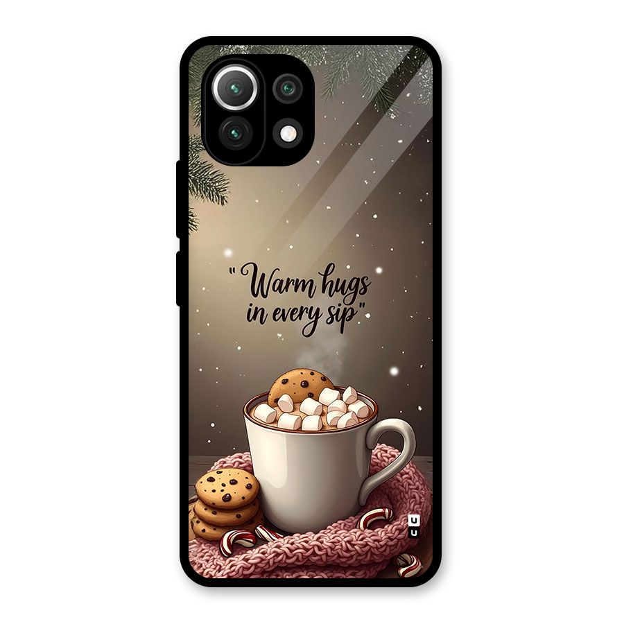 Warm Hugs Glass Back Case for Mi 11 Lite NE 5G