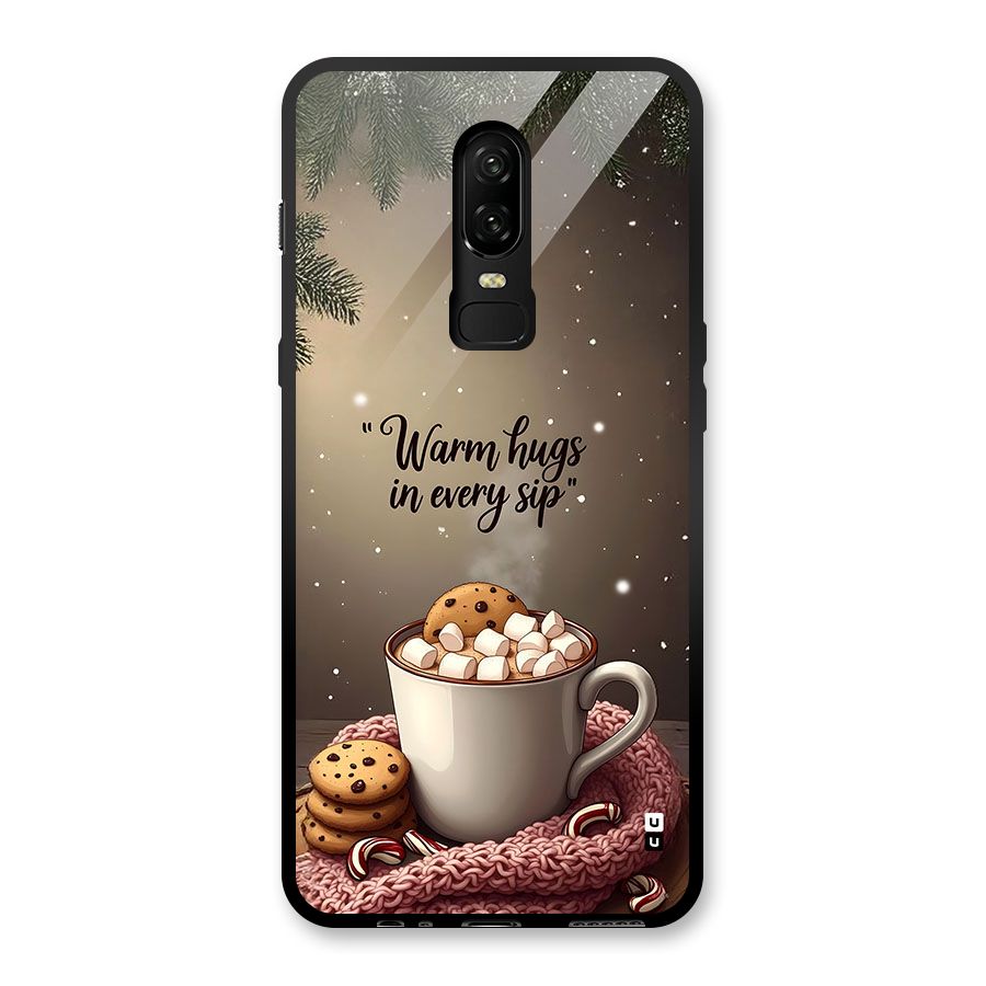Warm Hugs Glass Back Case for OnePlus 6