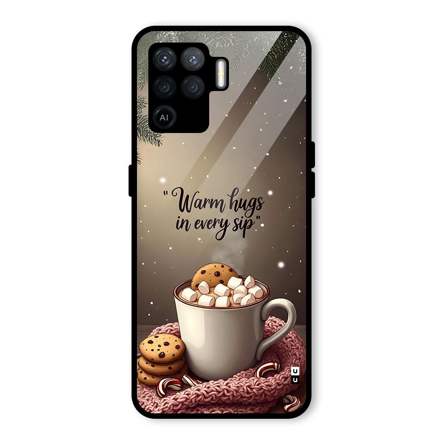 Warm Hugs Glass Back Case for Oppo F19 Pro