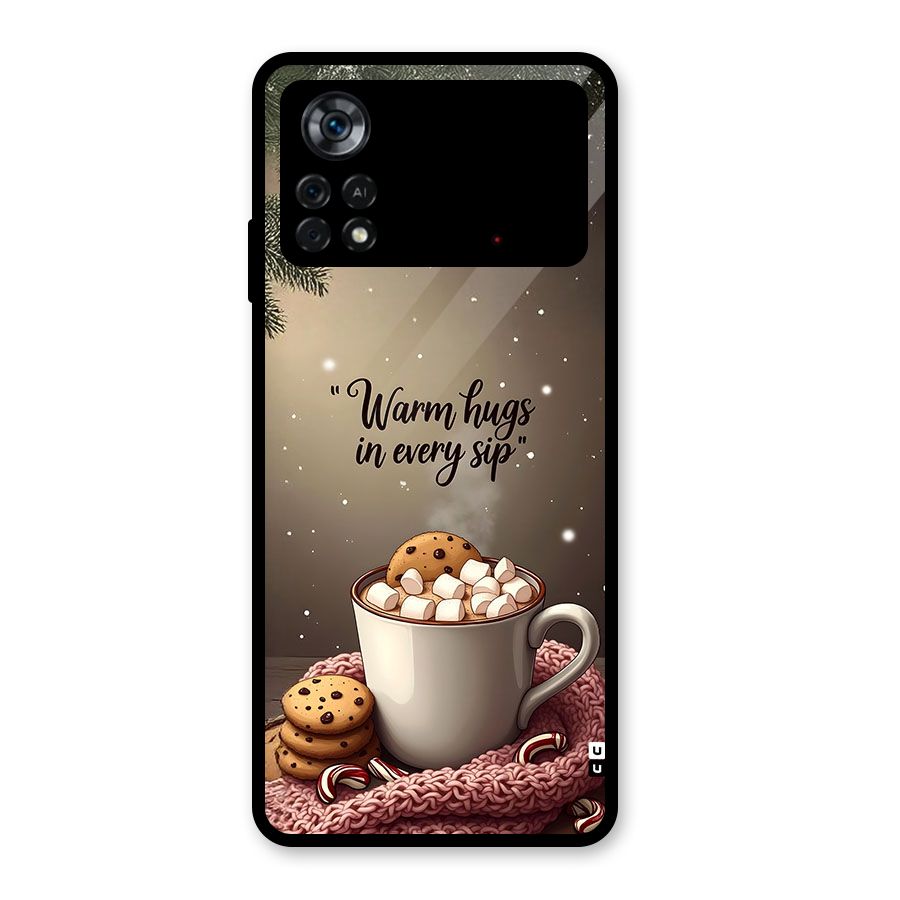 Warm Hugs Glass Back Case for Poco X4 Pro 5G