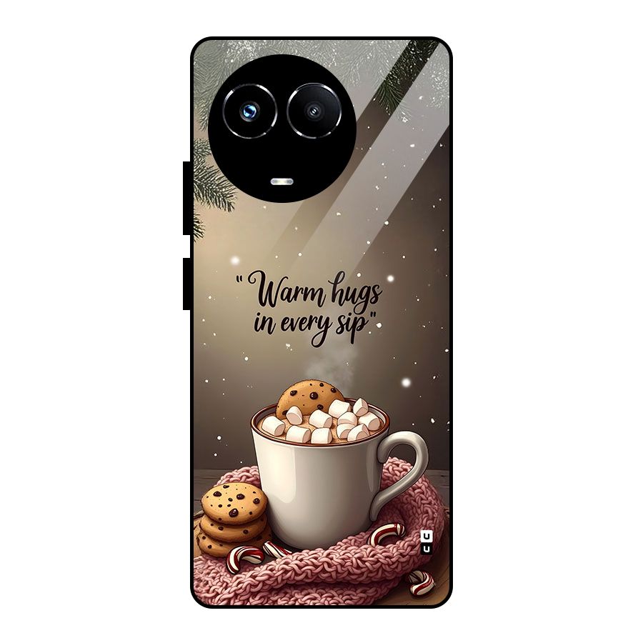 Warm Hugs Glass Back Case for Realme 11X