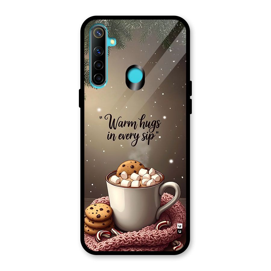 Warm Hugs Glass Back Case for Realme 5i