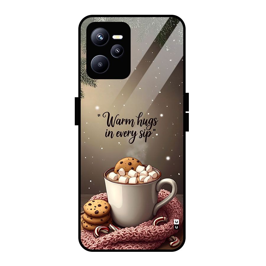 Warm Hugs Glass Back Case for Realme C35