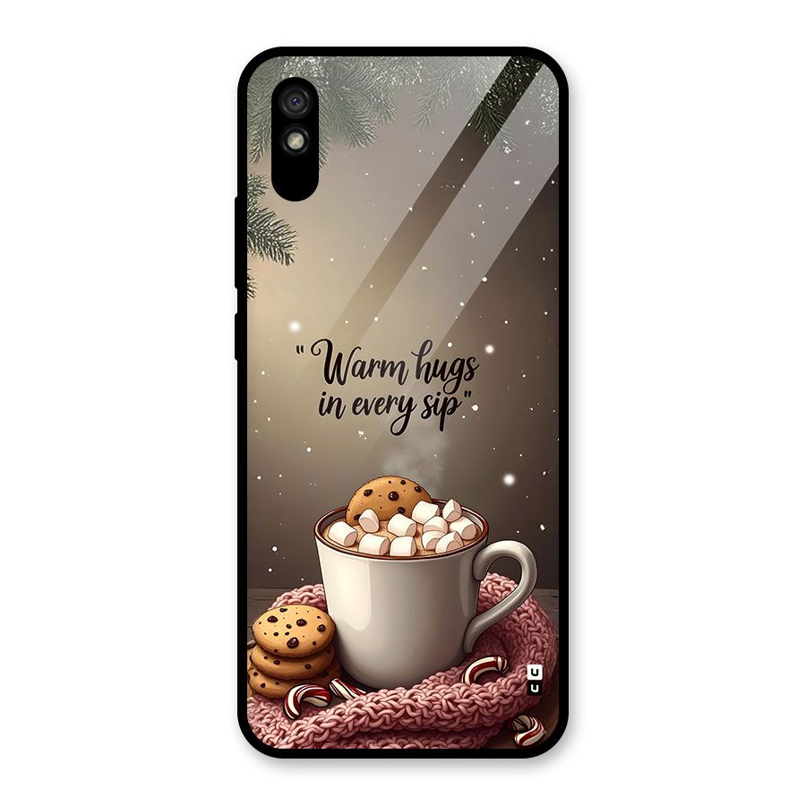 Warm Hugs Glass Back Case for Redmi 9A