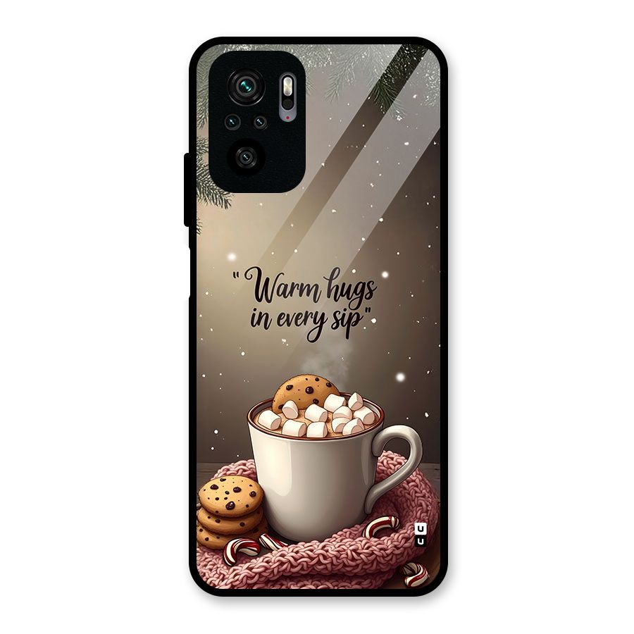Warm Hugs Glass Back Case for Redmi Note 10S