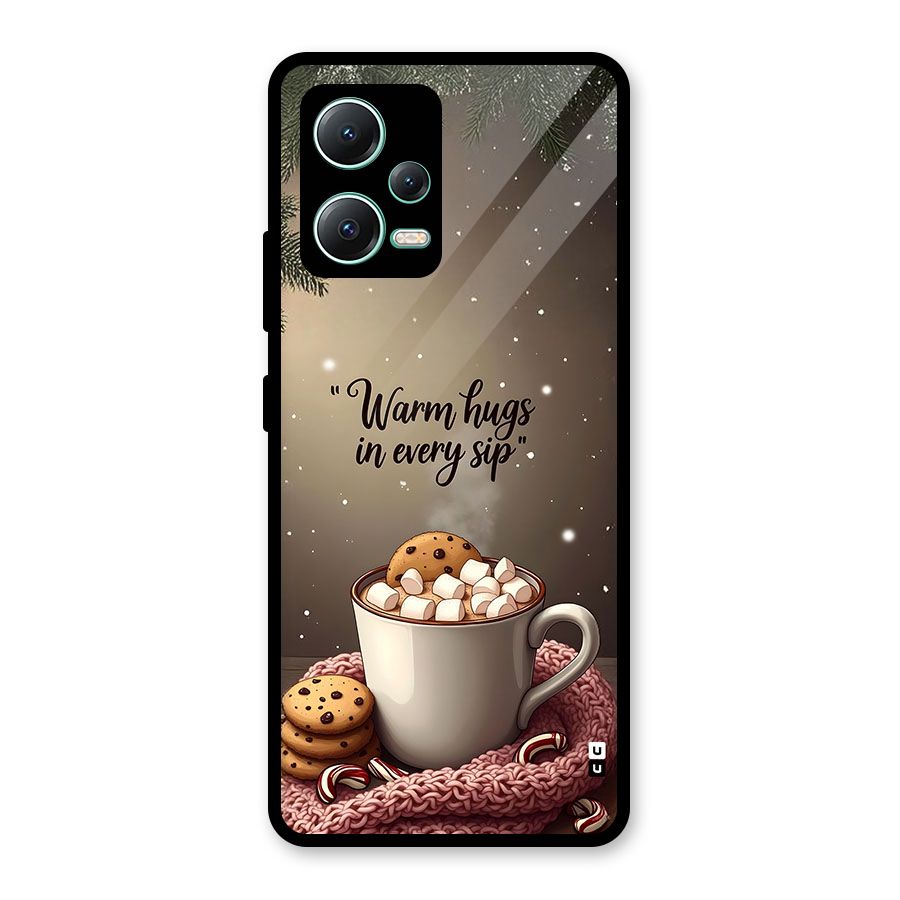 Warm Hugs Glass Back Case for Redmi Note 12 5G