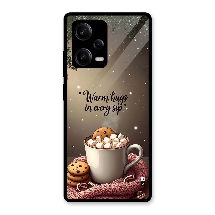 Warm Hugs Glass Back Case for Redmi Note 12 Pro