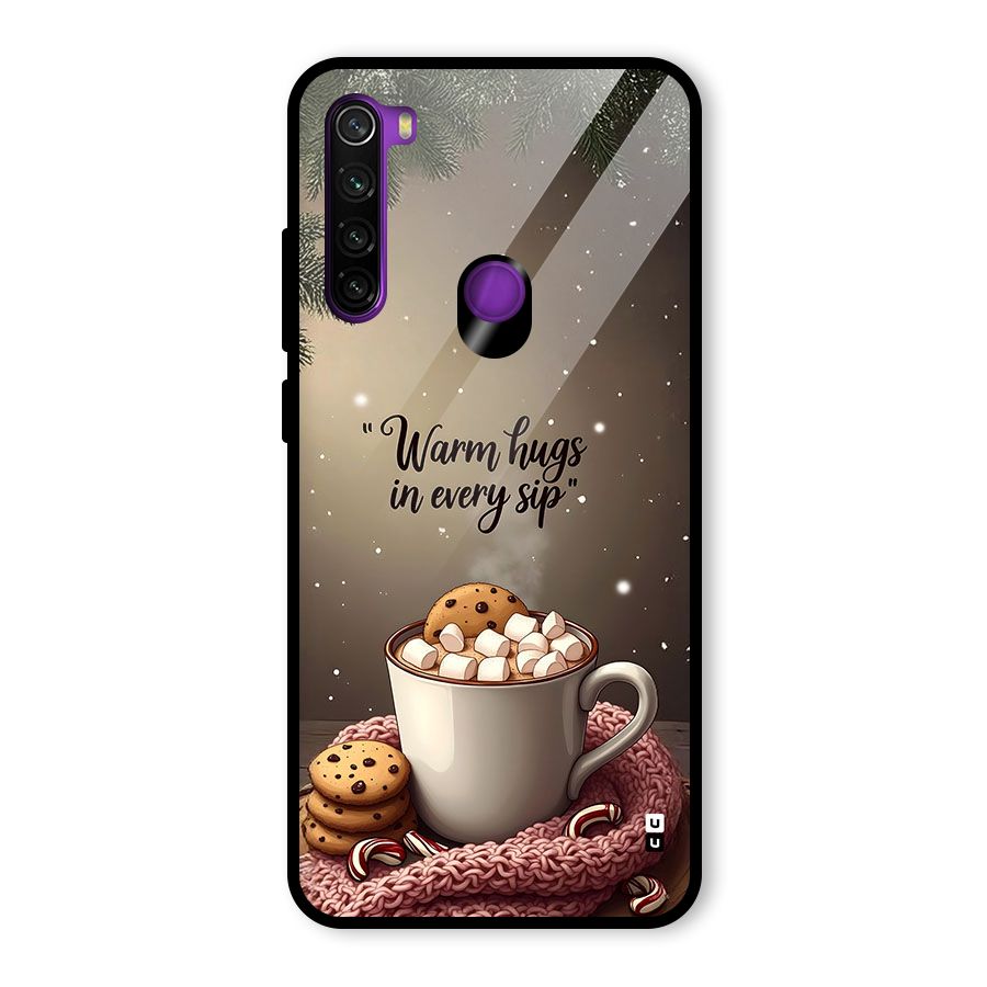 Warm Hugs Glass Back Case for Redmi Note 8