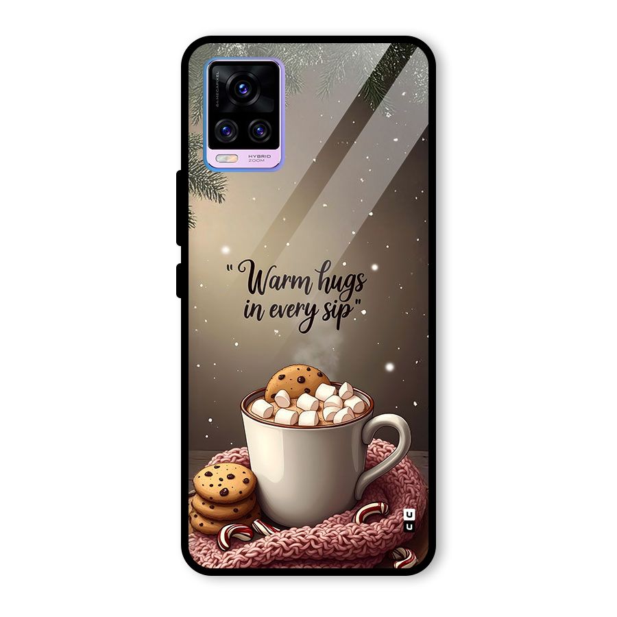 Warm Hugs Glass Back Case for Vivo V20 Pro