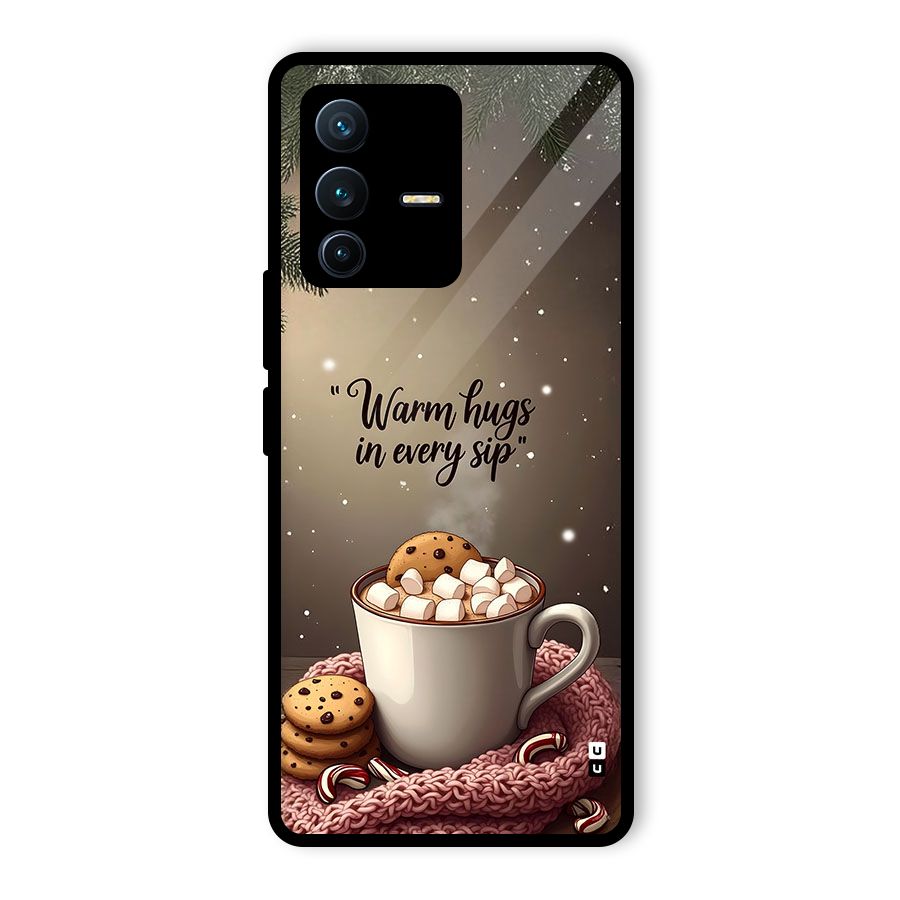 Warm Hugs Glass Back Case for Vivo V23 Pro