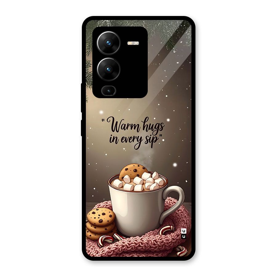 Warm Hugs Glass Back Case for Vivo V25 Pro