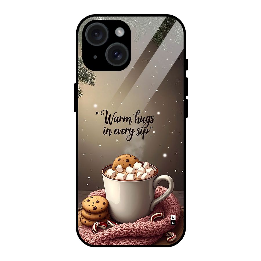 Warm Hugs Glass Back Case for iPhone 15