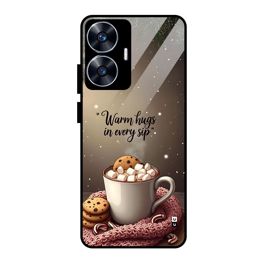 Warm Hugs Glass Back Case for realme C55