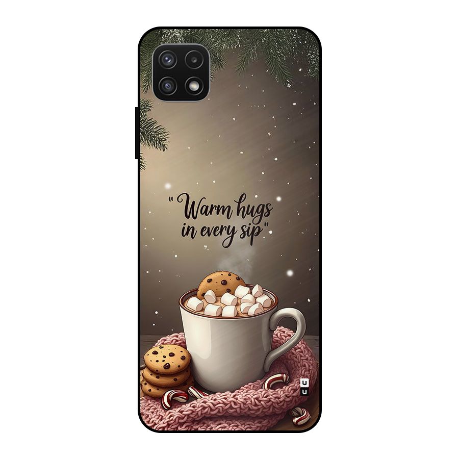 Warm Hugs Metal Back Case for Galaxy A22 5G