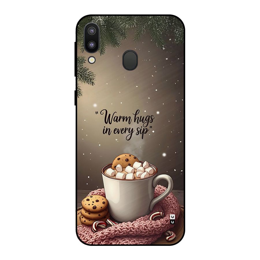 Warm Hugs Metal Back Case for Galaxy M20