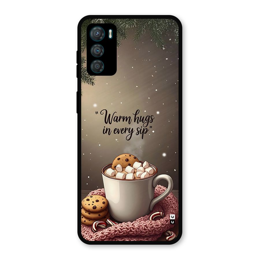 Warm Hugs Metal Back Case for Moto G42
