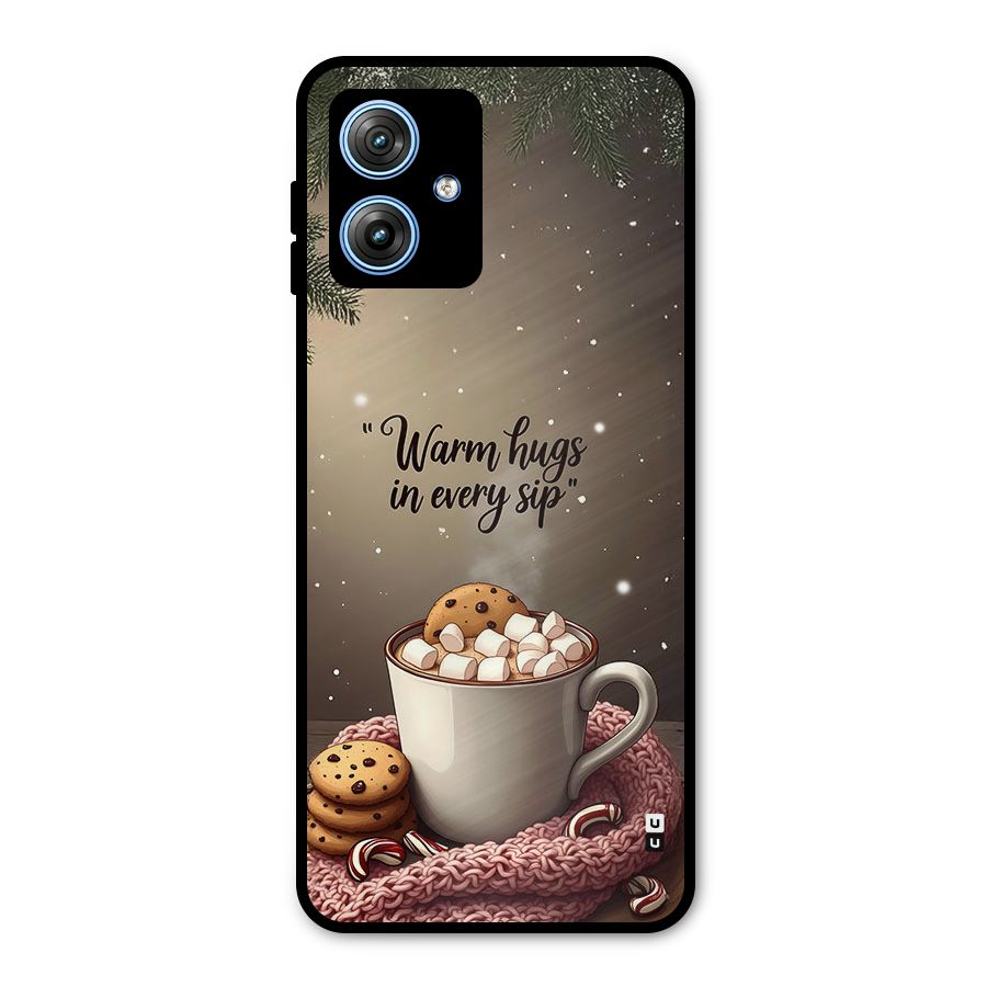 Warm Hugs Metal Back Case for Moto G54
