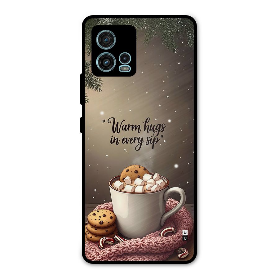 Warm Hugs Metal Back Case for Moto G72