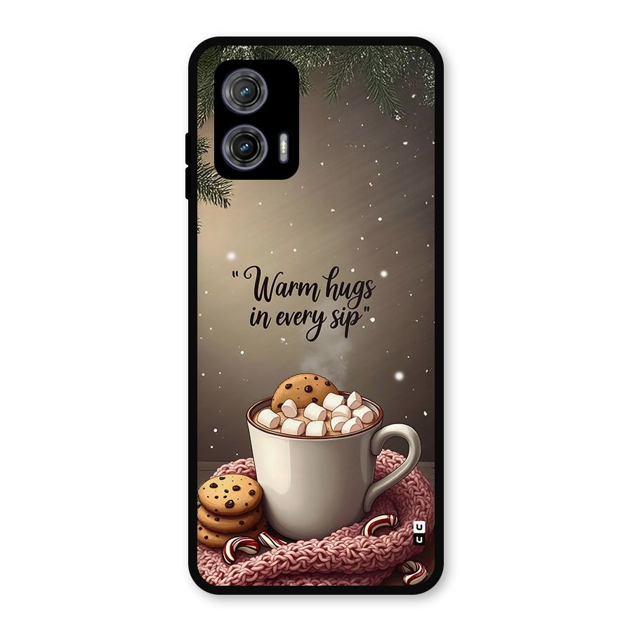 Warm Hugs Metal Back Case for Moto G73