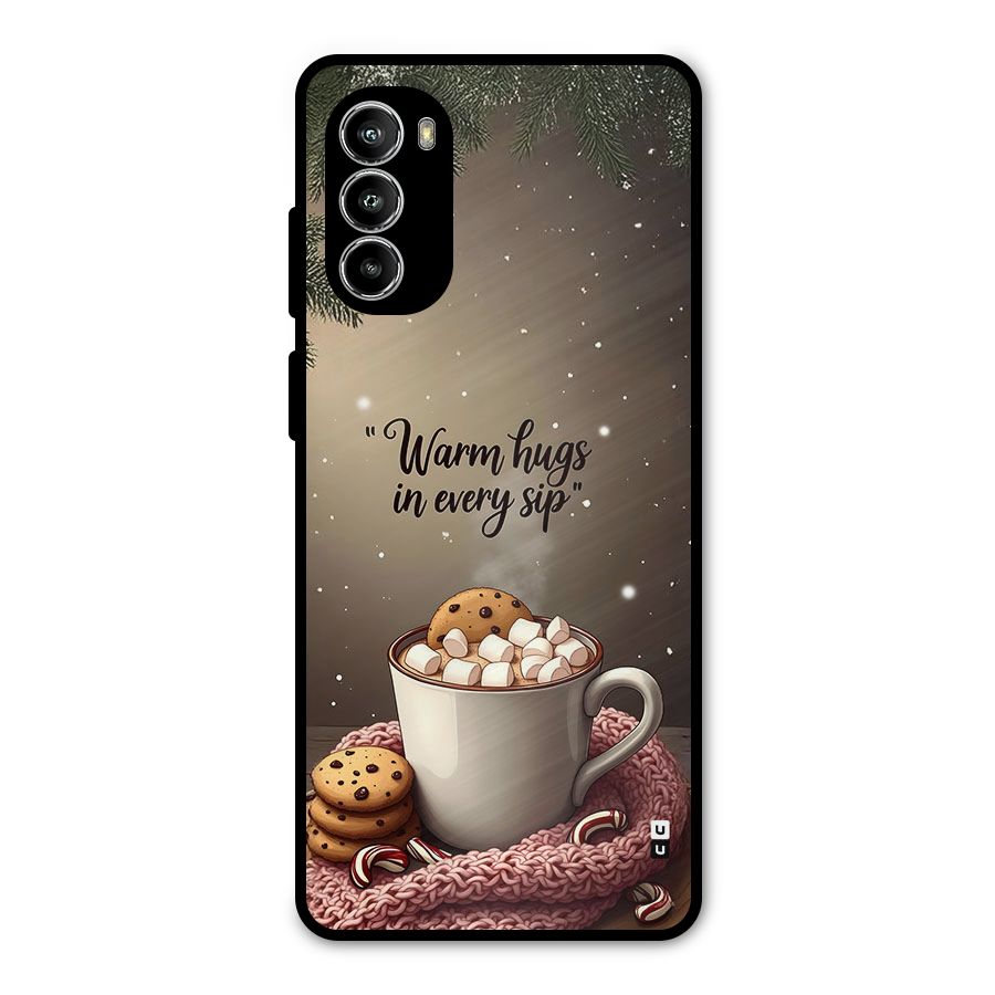 Warm Hugs Metal Back Case for Moto G82
