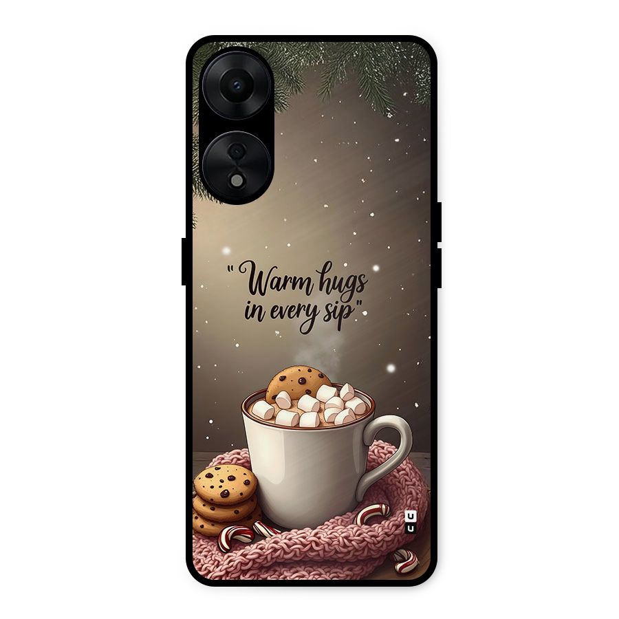 Warm Hugs Metal Back Case for Oppo A78 5G