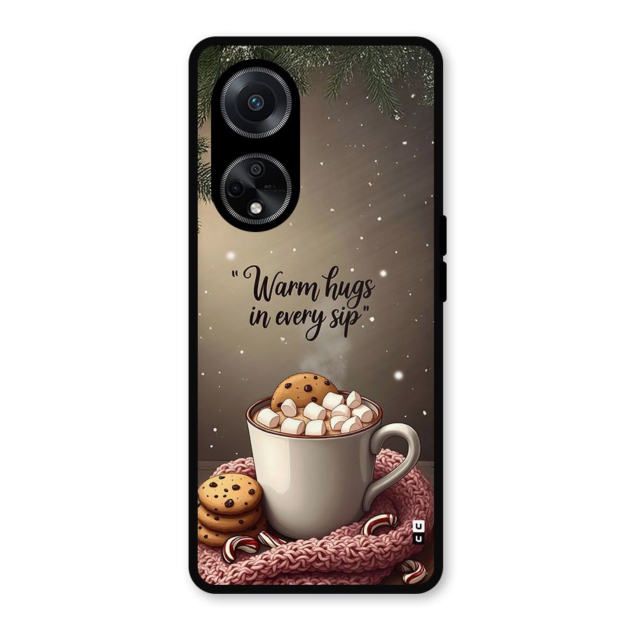 Warm Hugs Metal Back Case for Oppo F23