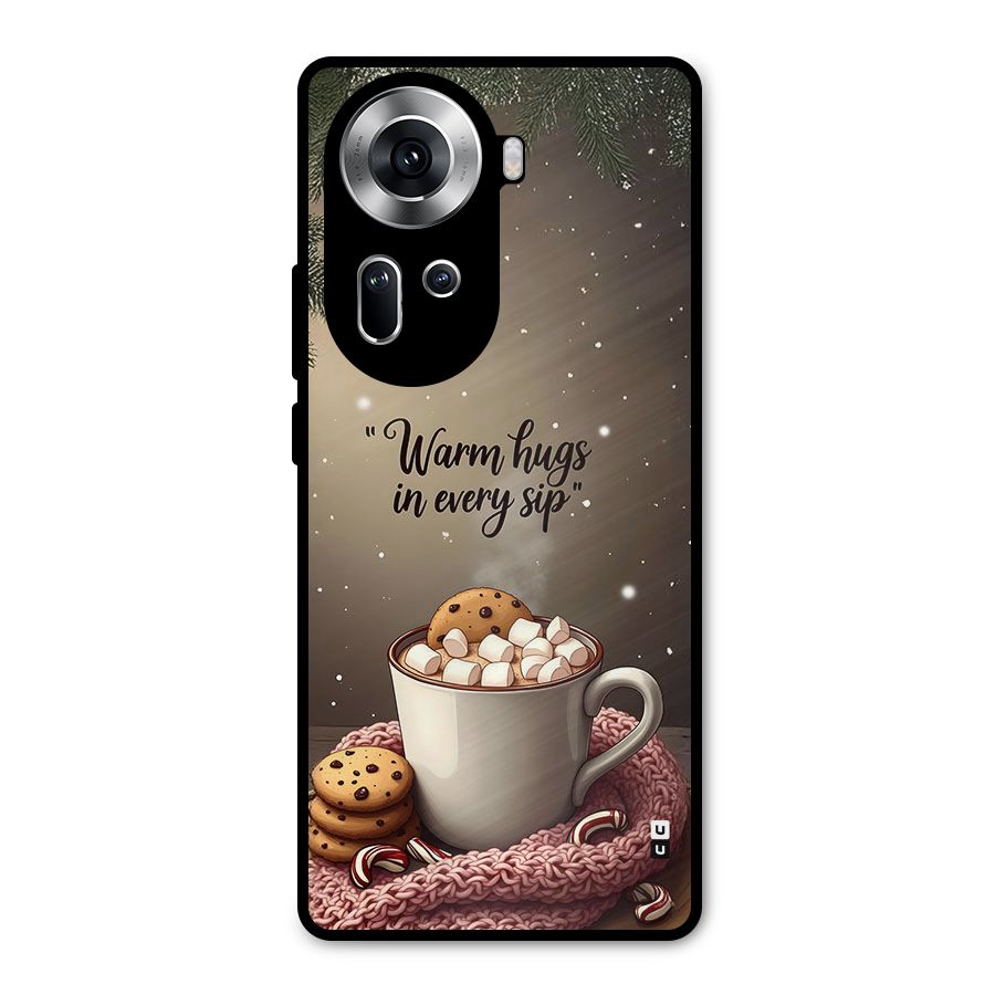 Warm Hugs Metal Back Case for Oppo Reno11 5G