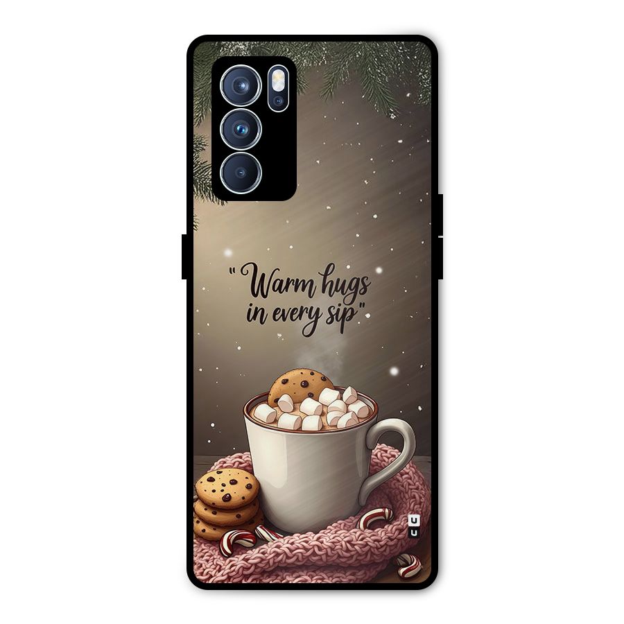 Warm Hugs Metal Back Case for Oppo Reno6 Pro 5G