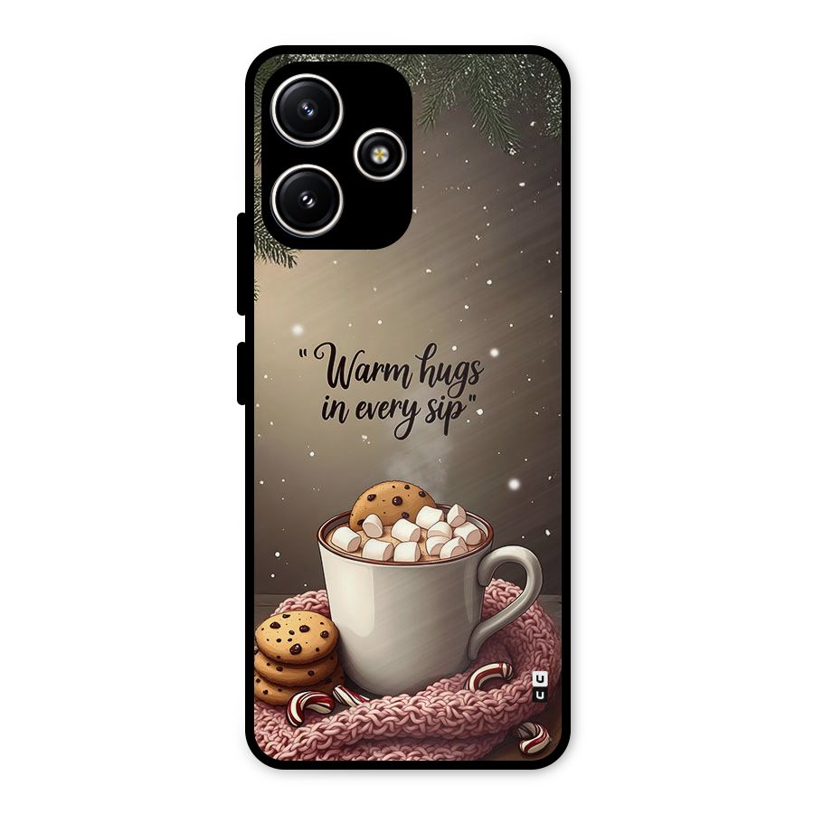 Warm Hugs Metal Back Case for Poco M6 Pro