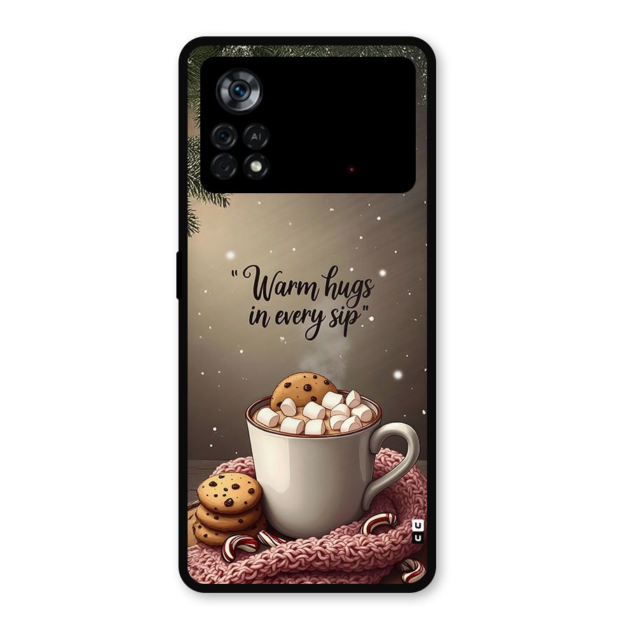 Warm Hugs Metal Back Case for Poco X4 Pro 5G
