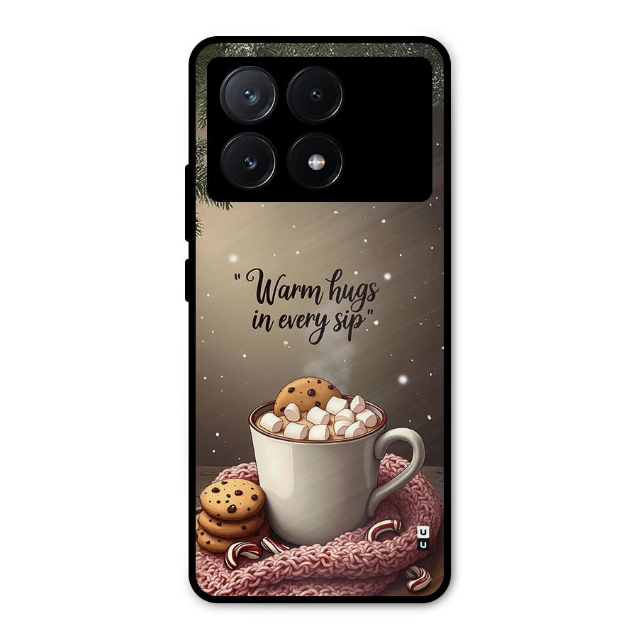 Warm Hugs Metal Back Case for Poco X6 Pro