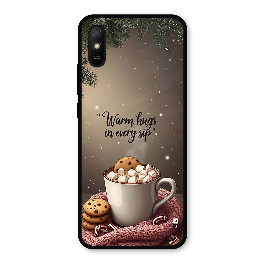 Warm Hugs Metal Back Case for Redmi 9a