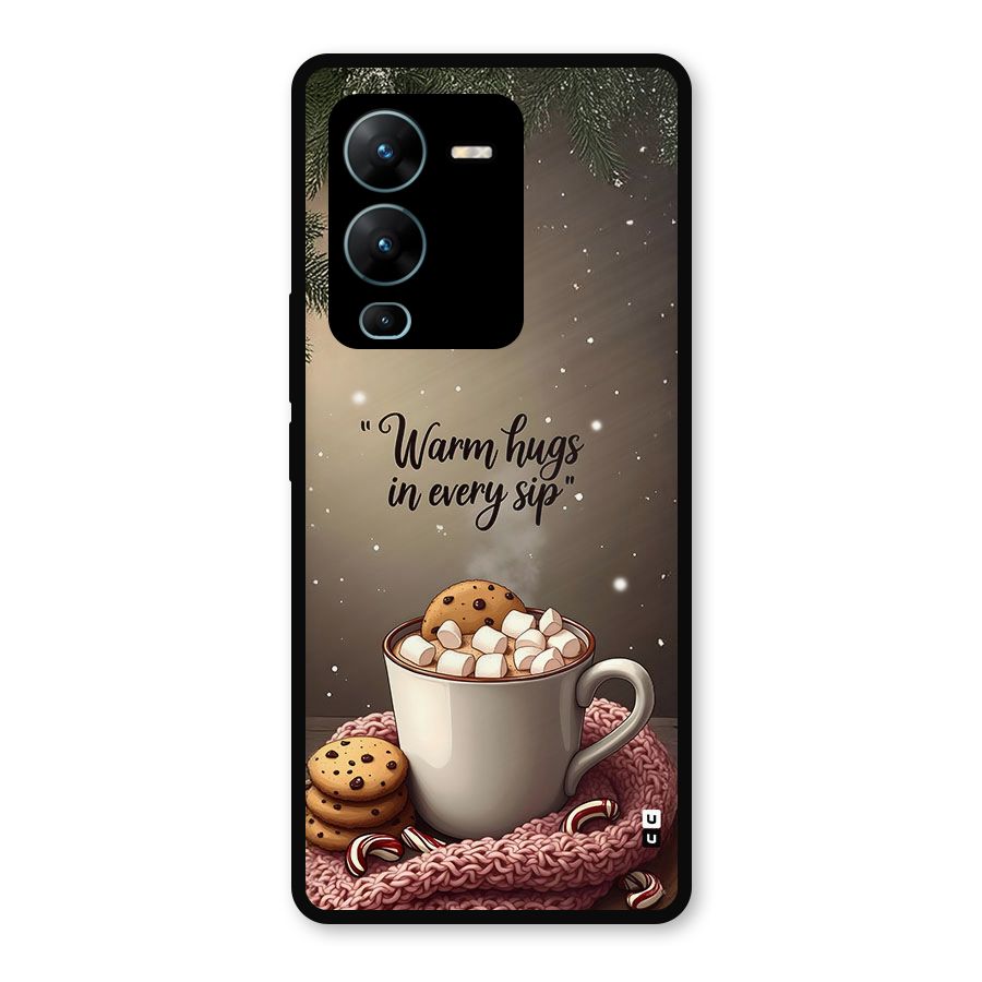 Warm Hugs Metal Back Case for Vivo V25 Pro