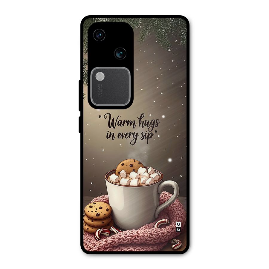 Warm Hugs Metal Back Case for Vivo V30 Pro