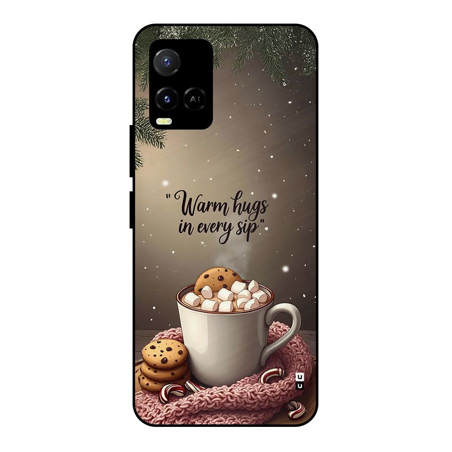 Warm Hugs Metal Back Case for Vivo Y21G