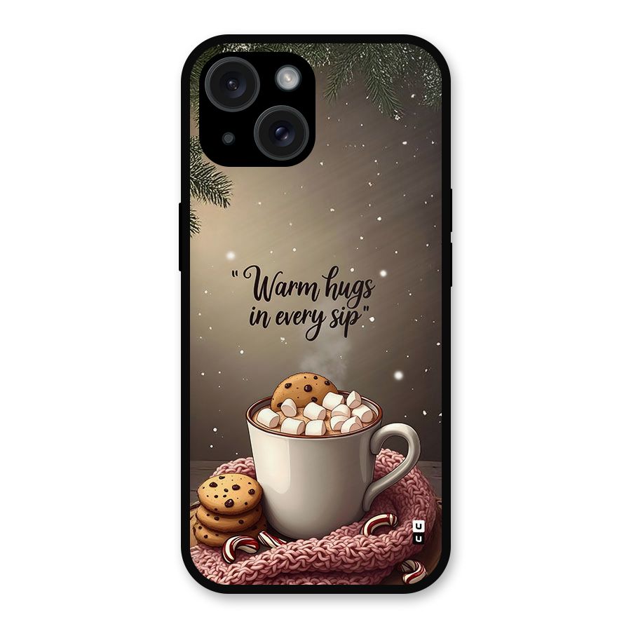 Warm Hugs Metal Back Case for iPhone 15