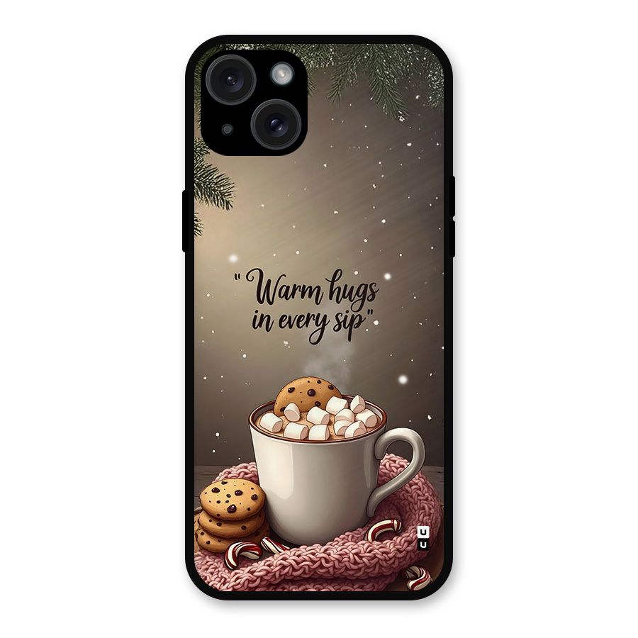 Warm Hugs Metal Back Case for iPhone 15 Plus