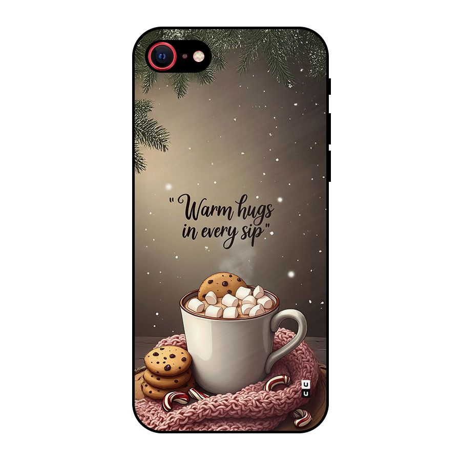 Warm Hugs Metal Back Case for iPhone SE 2020
